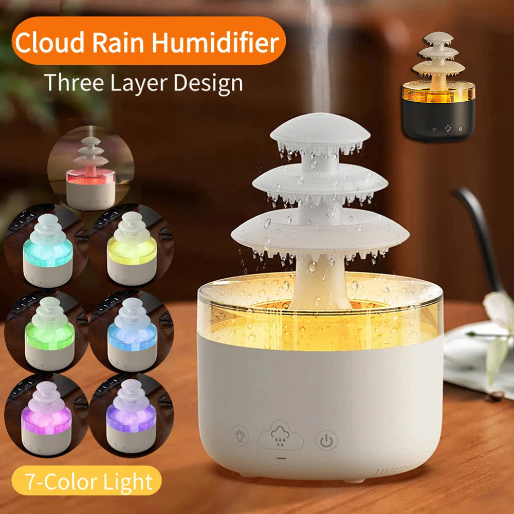 NebulaBreeze: Cloud Rain Essential Oil Aromatherapy Diffuser